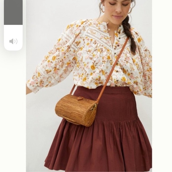 Anthropologie Eula Pleated Mini Skirt size S - Picture 4 of 10